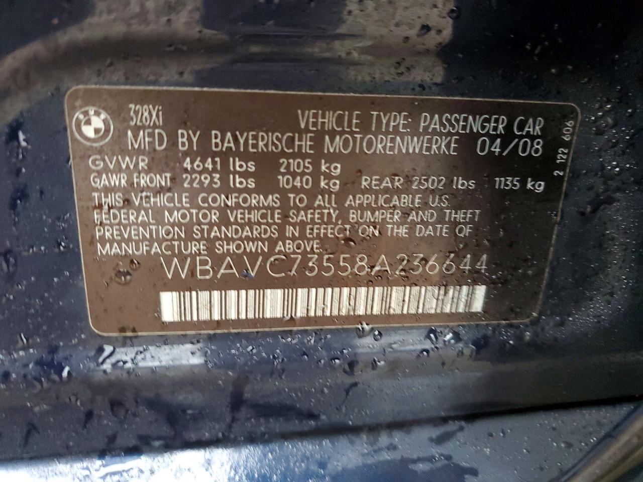2008 BMW 328 xi Sulev