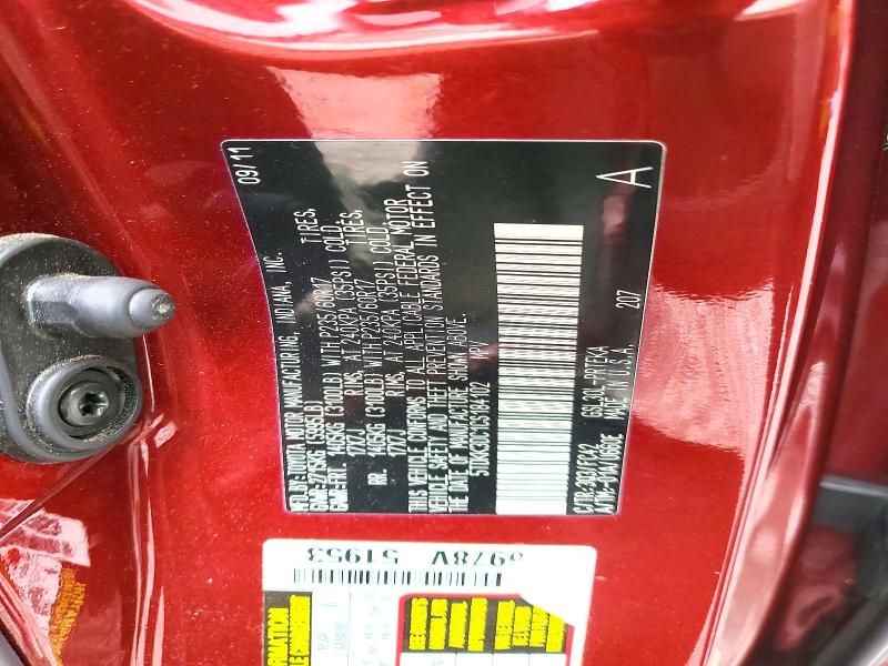 2012 Toyota Sienna le