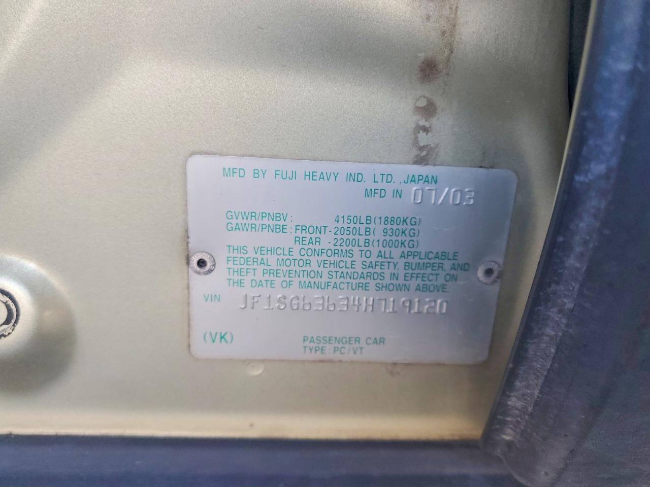 2004 Subaru Forester 2.5x