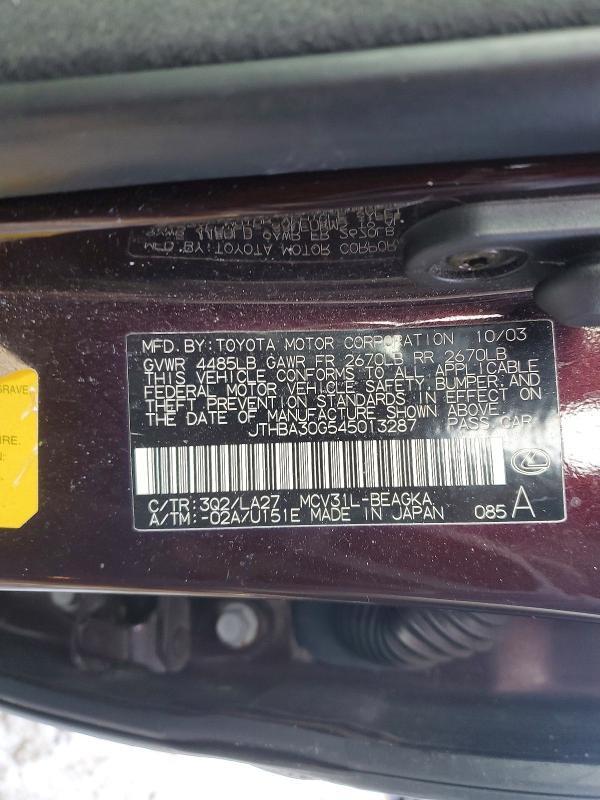 2004 Lexus Es 330 Base