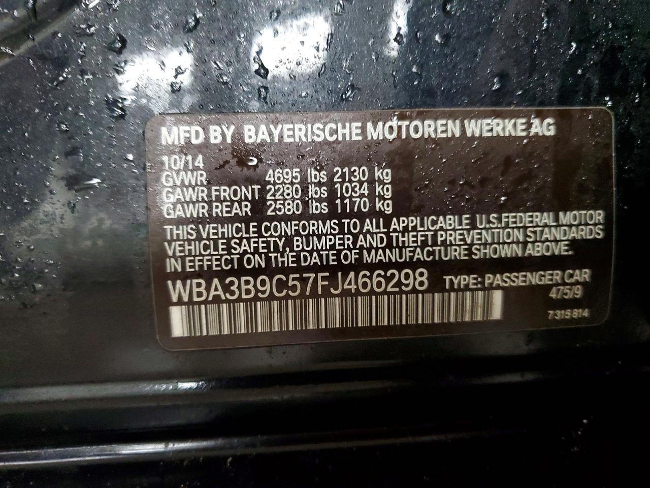 2015 BMW 335 xi