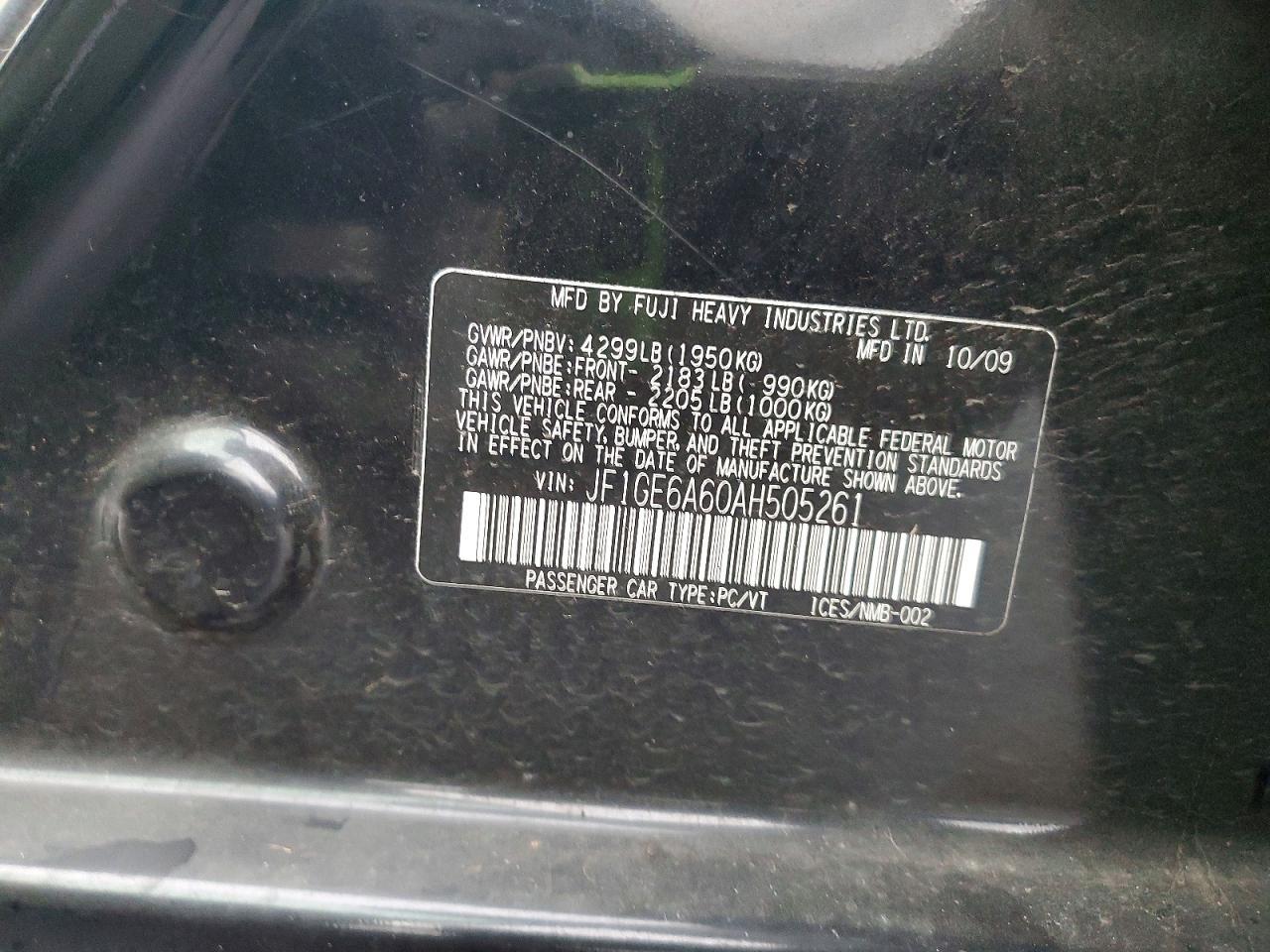 2010 Subaru Impreza 2.5i