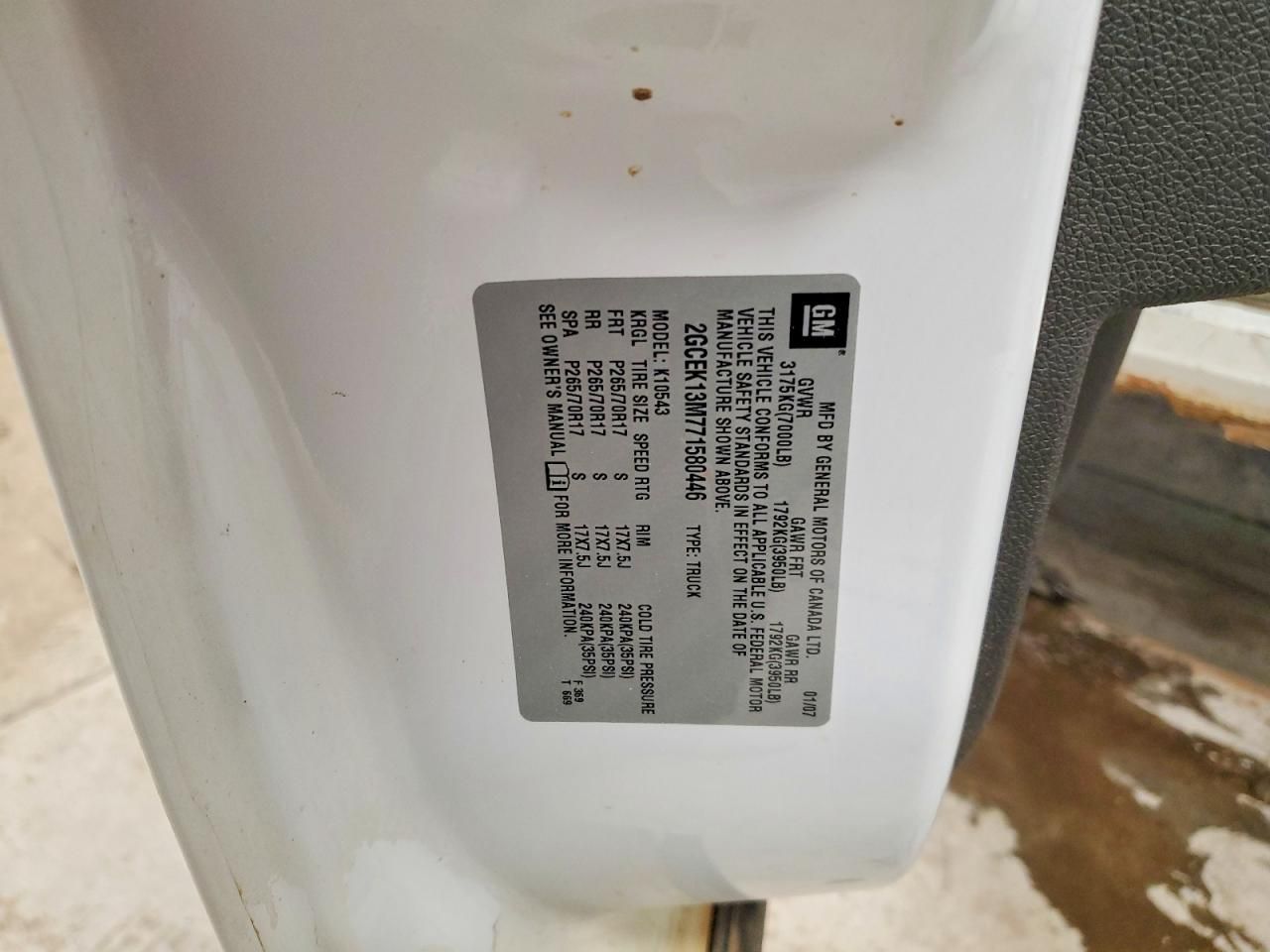 2007 Chevrolet Silverado K1500 Crew Cab