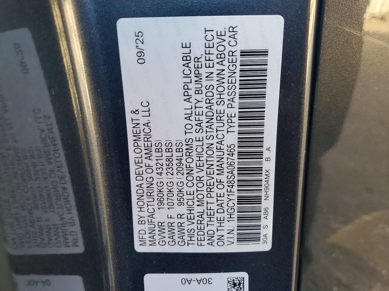 2025 Honda Accord se