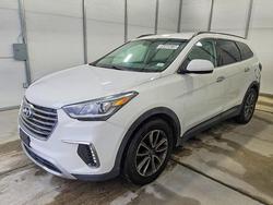 Hyundai salvage cars for sale: 2017 Hyundai Santa fe se
