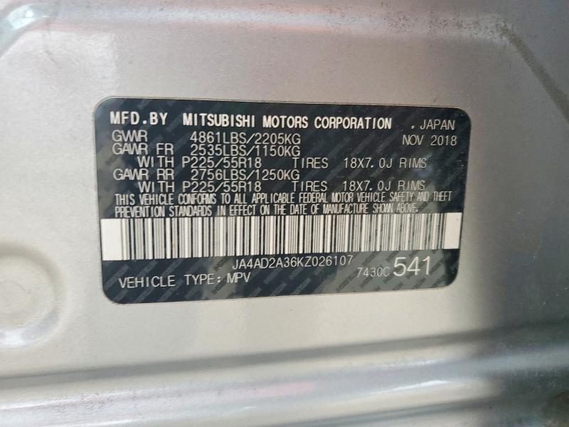 2019 Mitsubishi Outlander es