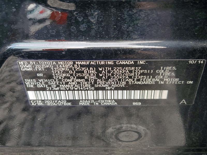 2015 Toyota Rav4 xle