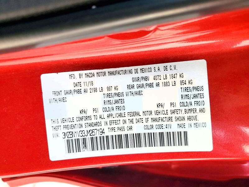 2018 Mazda 3 Touring