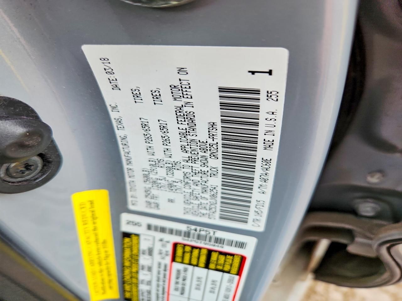 2018 Toyota Tacoma Double cab