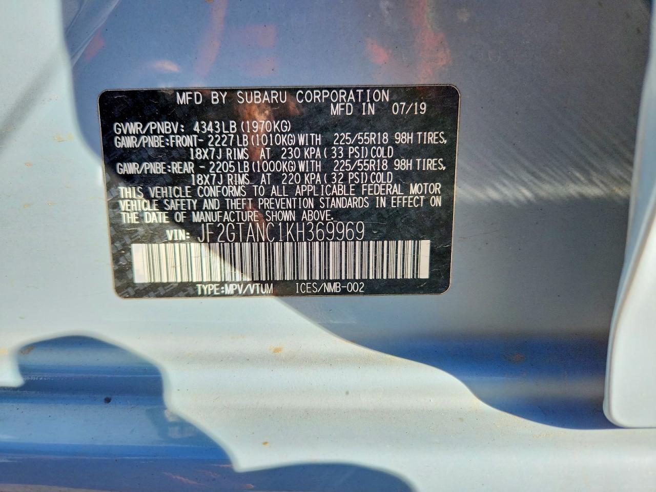 2019 Subaru Crosstrek Limited