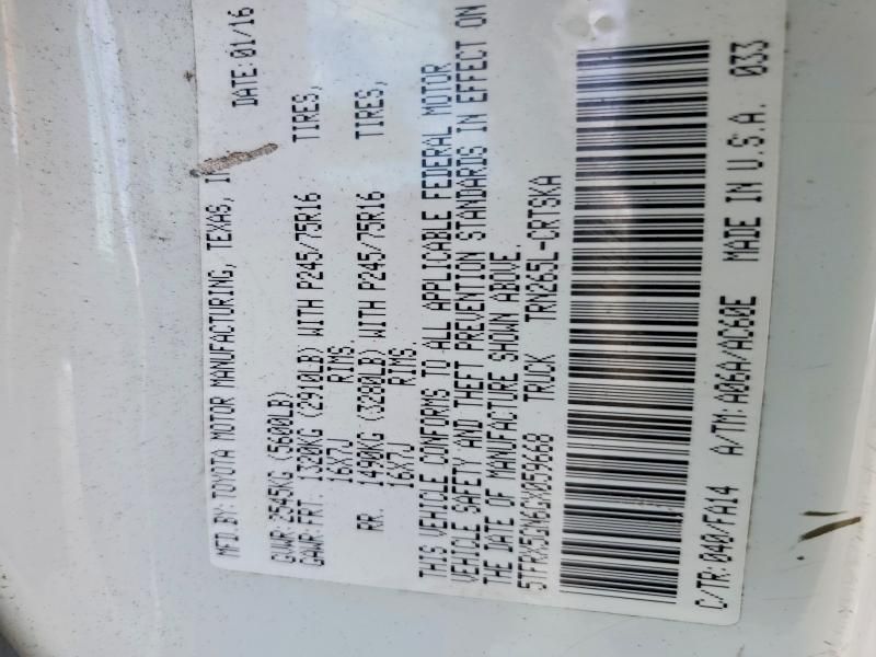 2016 Toyota Tacoma Access cab