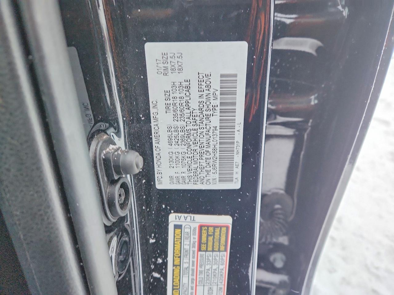 2017 Honda Cr-v ex