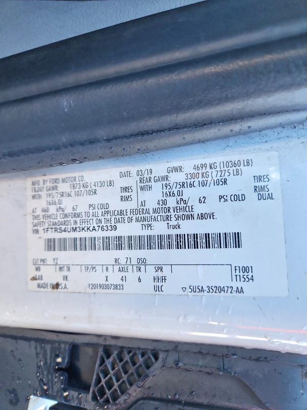 2019 Ford Transit 350 hd Utility / Service van