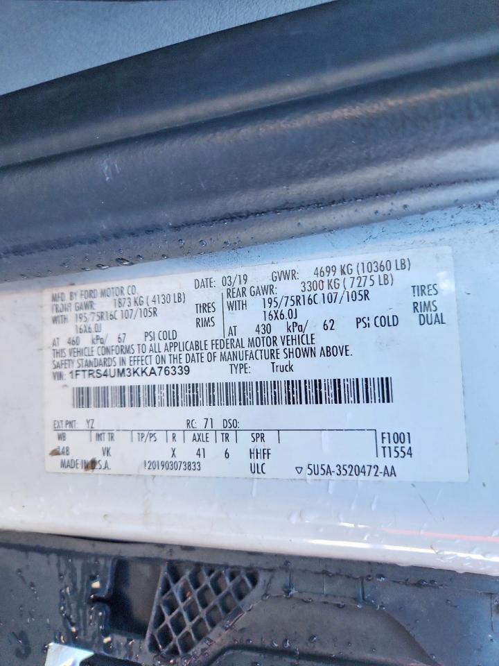 2019 Ford Transit 350 HD Utility / Service Van