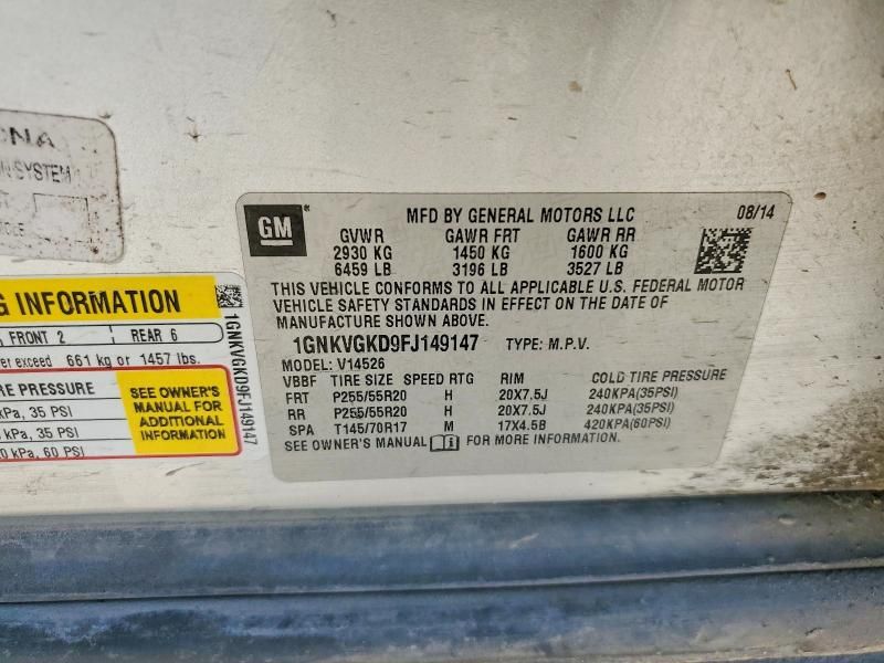 2015 Chevrolet Traverse lt