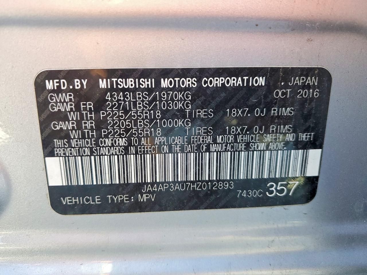 2017 Mitsubishi Outlander Sport es