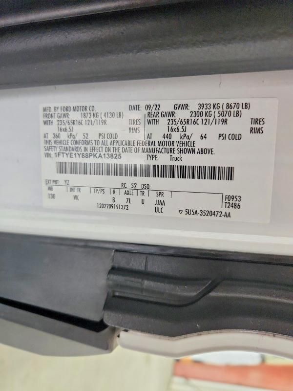 2023 Ford Transit 1500 Utility / Service van