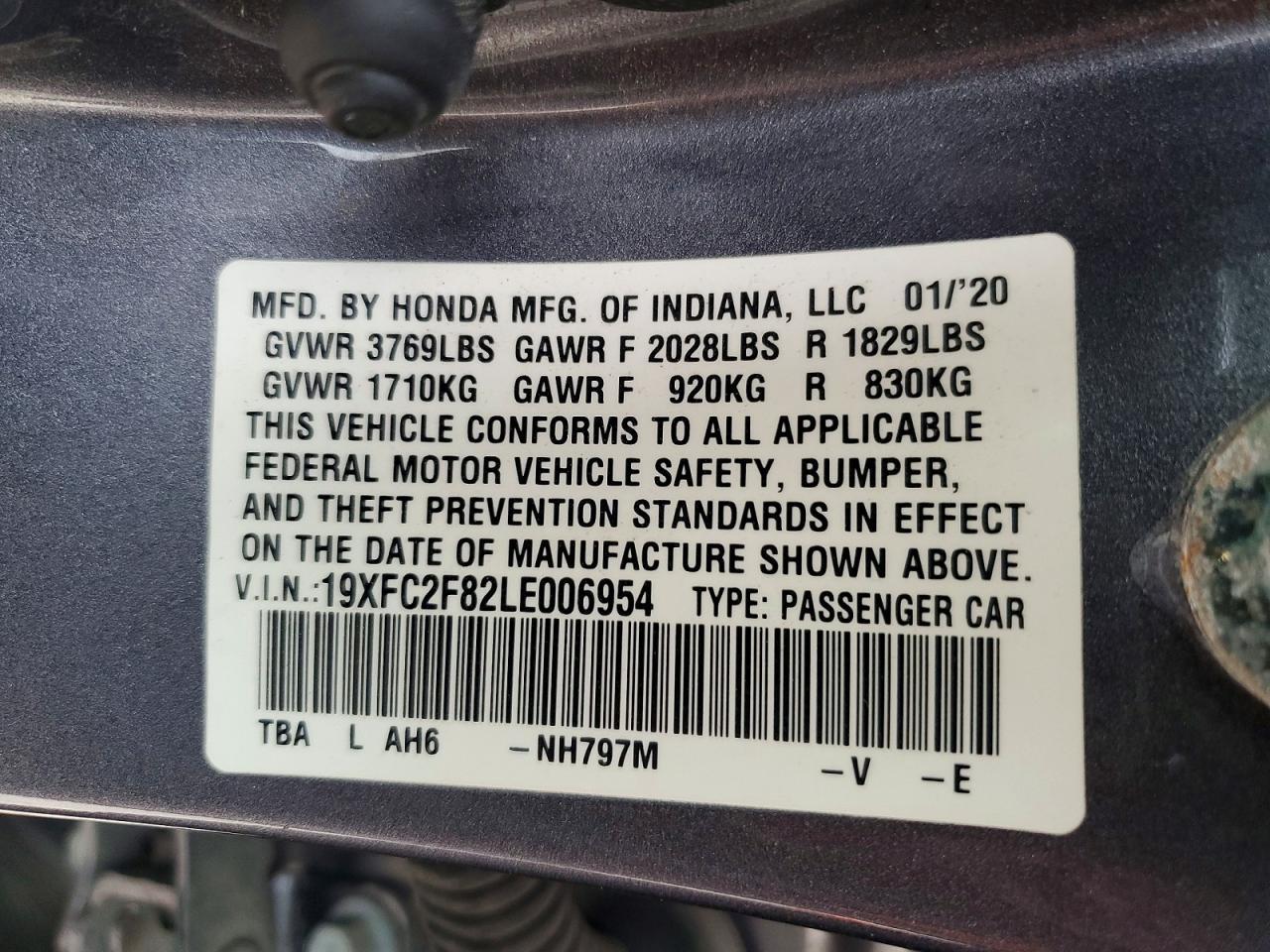 2020 Honda Civic Sport