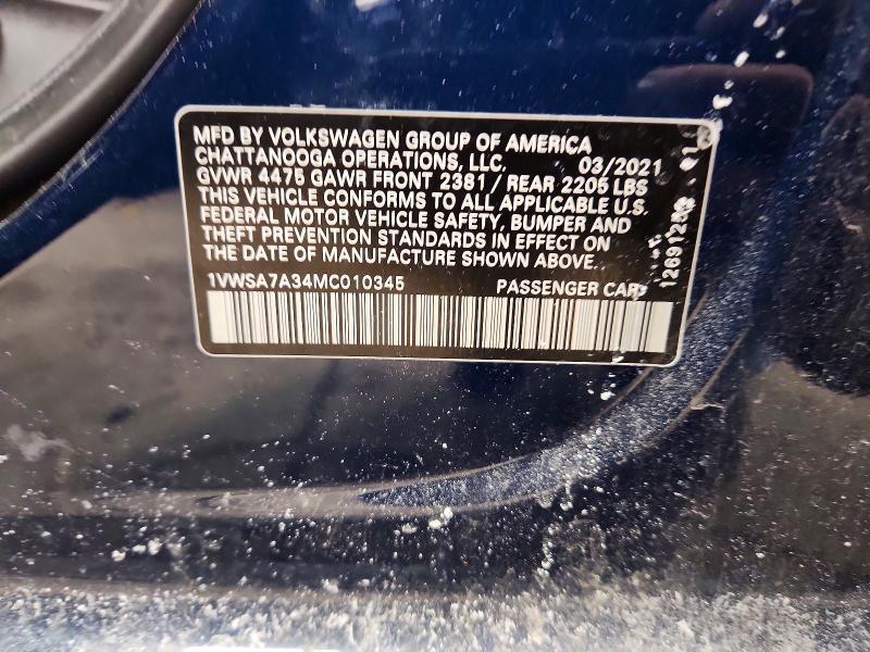 2021 Volkswagen Passat se