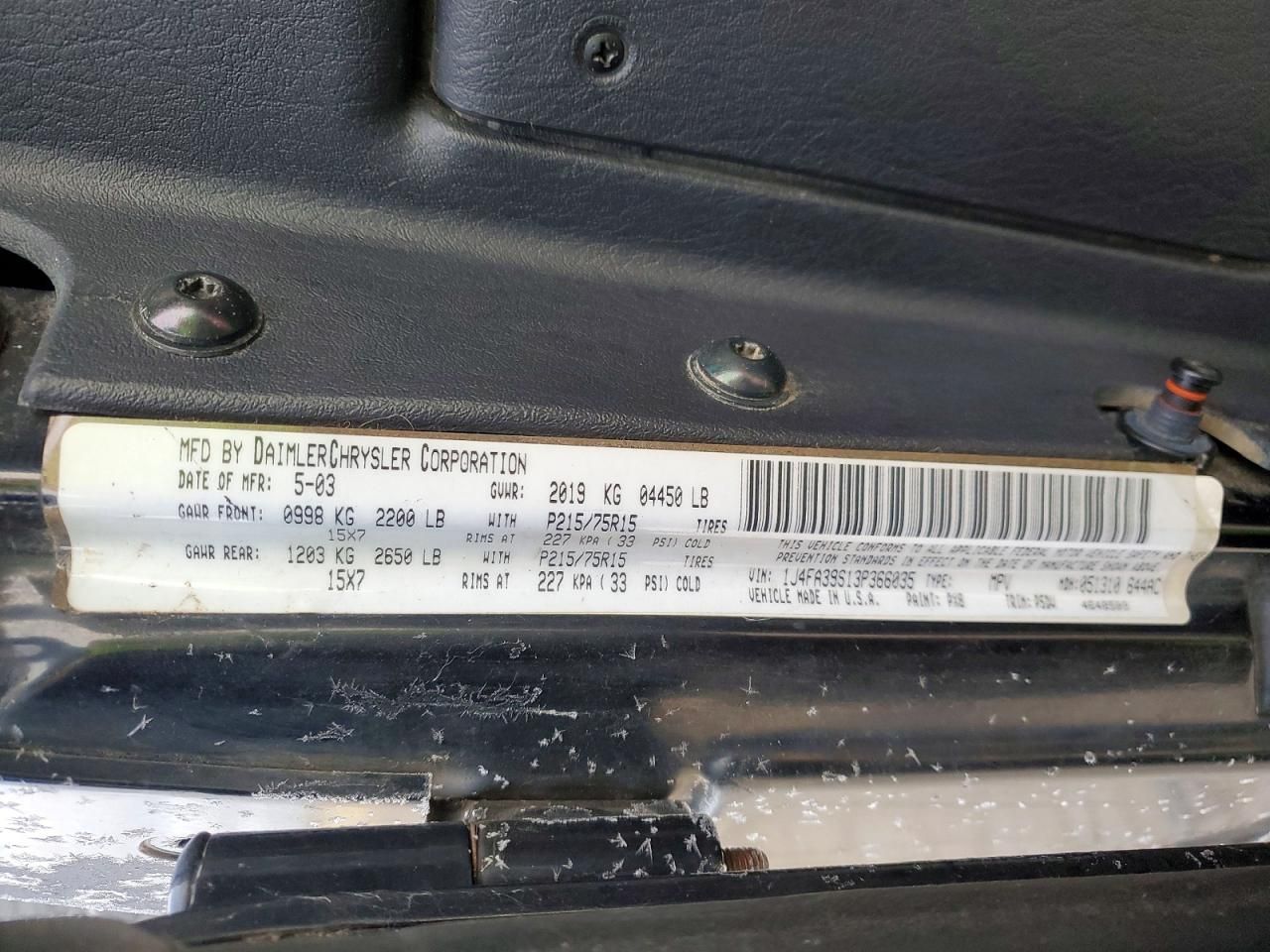 2003 Jeep Wrangler Commando