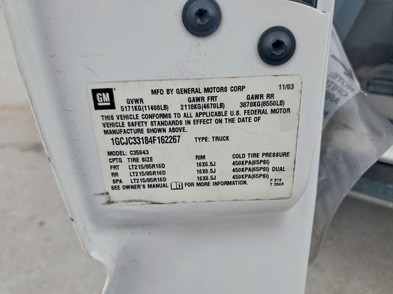 2004 Chevrolet Silverado C3500