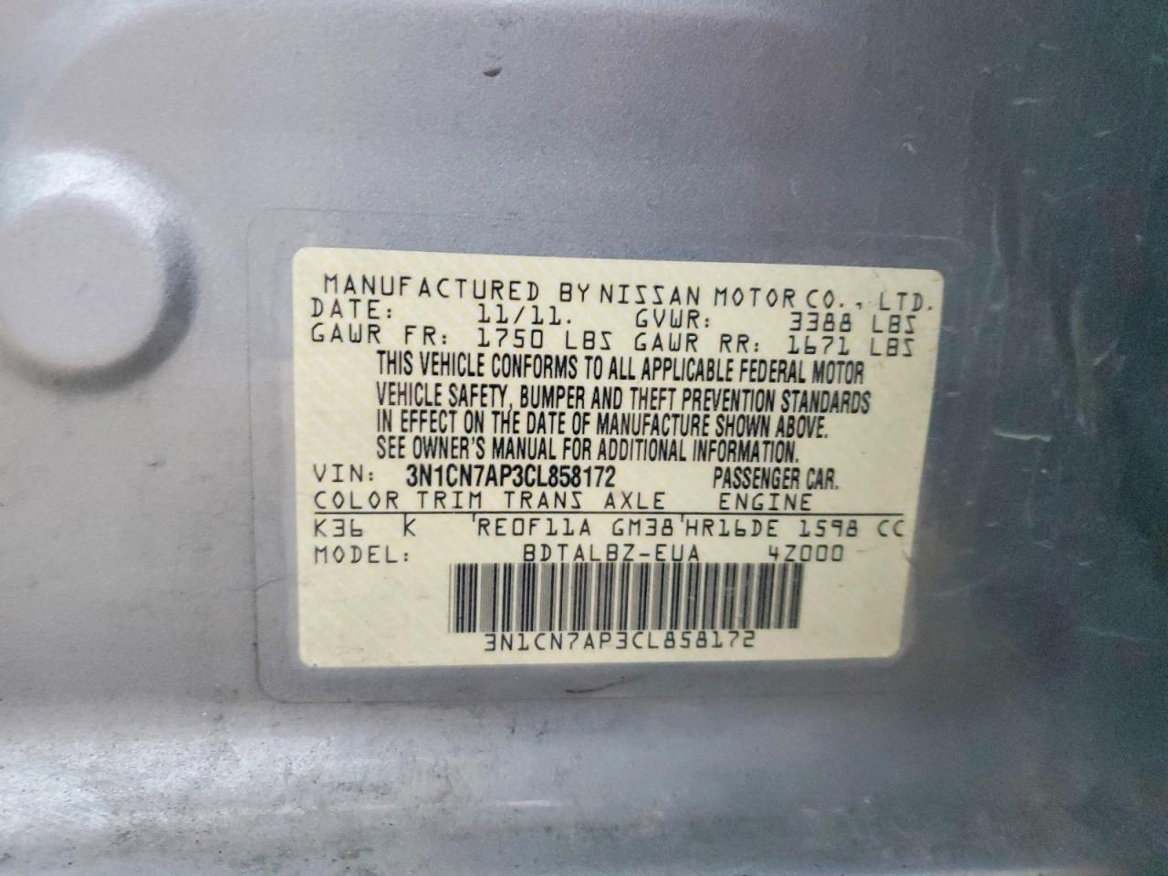 2012 Nissan Versa