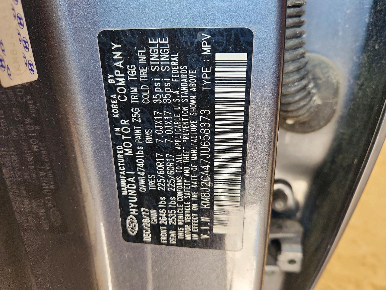 2018 Hyundai Tucson se