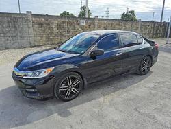 Salvage cars for sale from Copart Homestead, FL: 2017 Honda Accord Sport