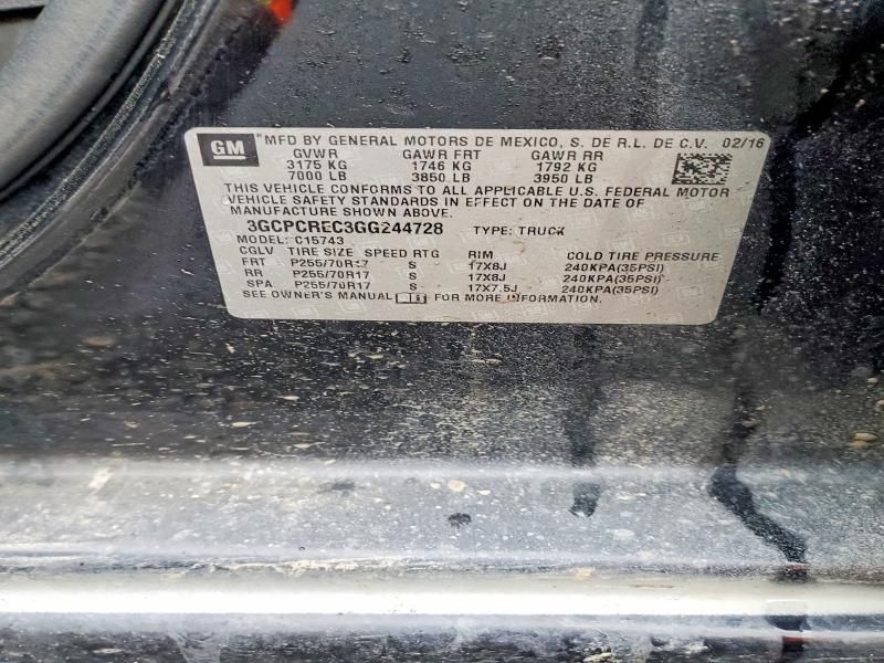 2016 Chevrolet Silverado C1500 lt