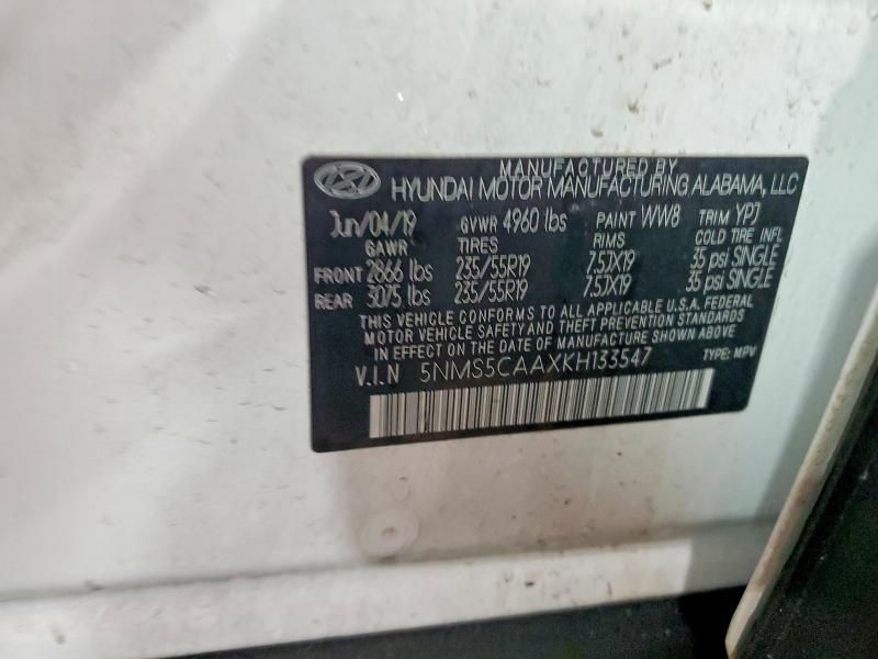 2019 Hyundai Santa fe Limited