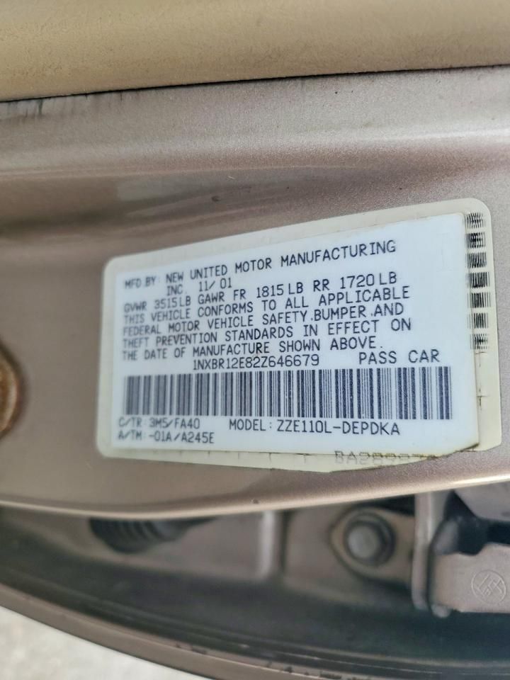 2002 Toyota Corolla ce