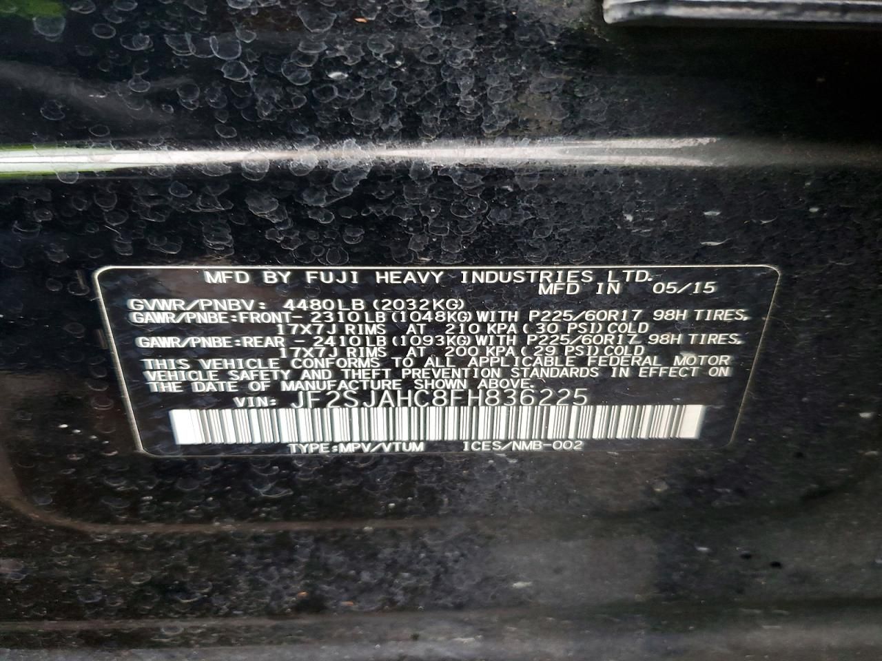 2015 Subaru Forester 2.5i Limited