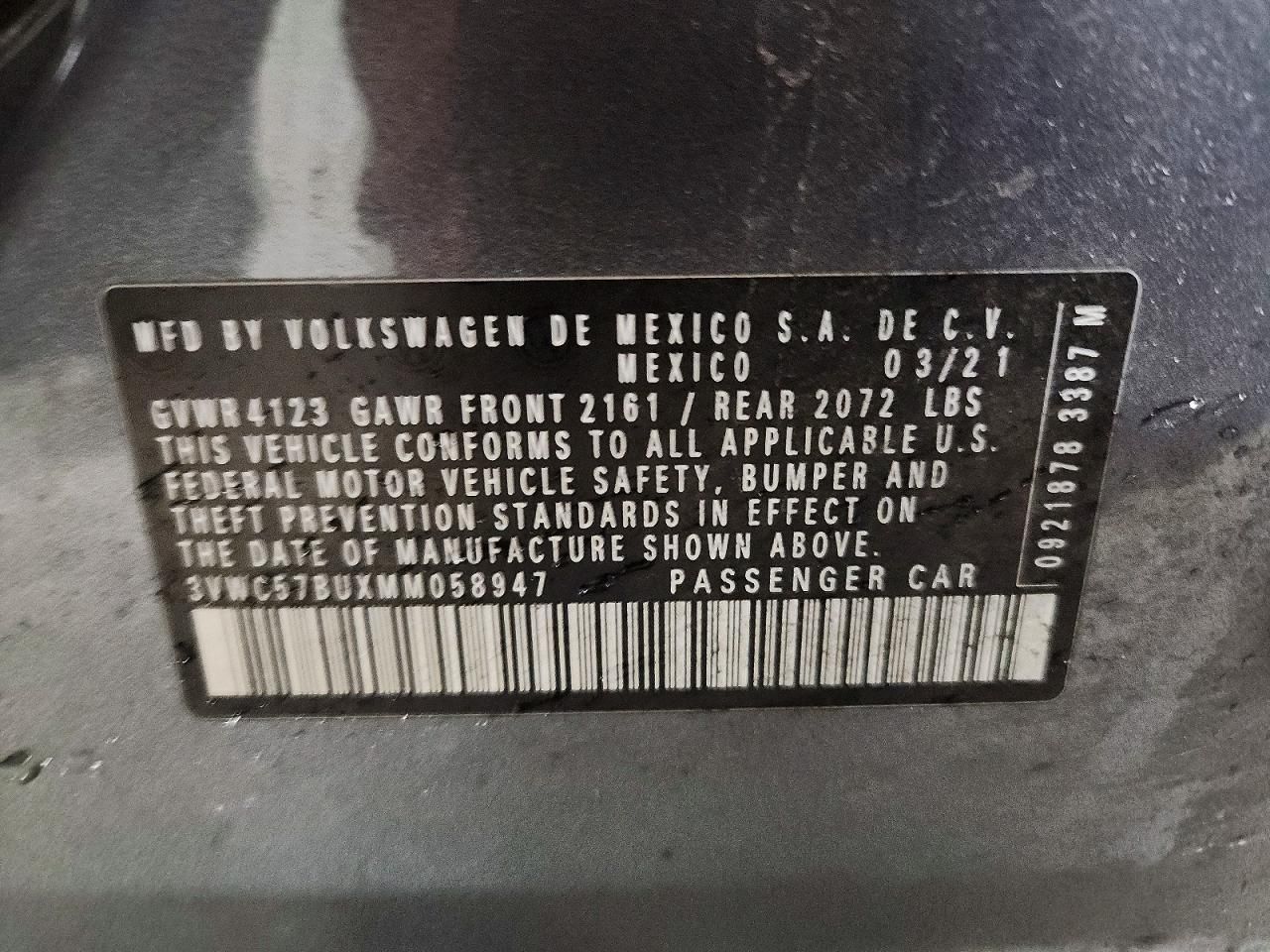 2021 Volkswagen Jetta s