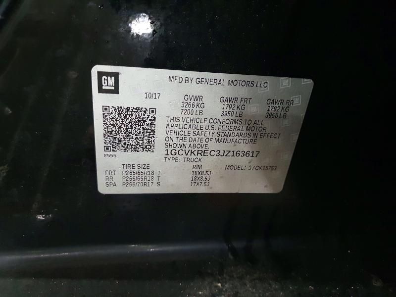 2018 Chevrolet Silverado K1500 lt