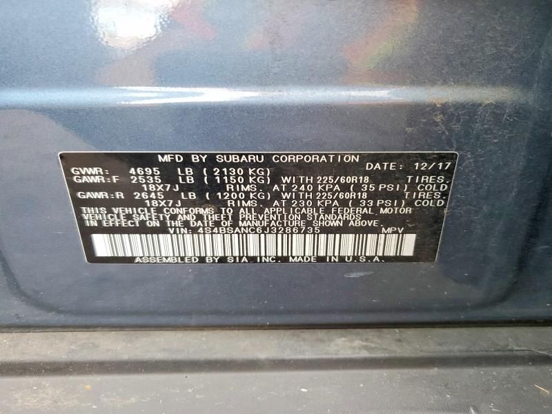 2018 Subaru Outback 2.5i Limited