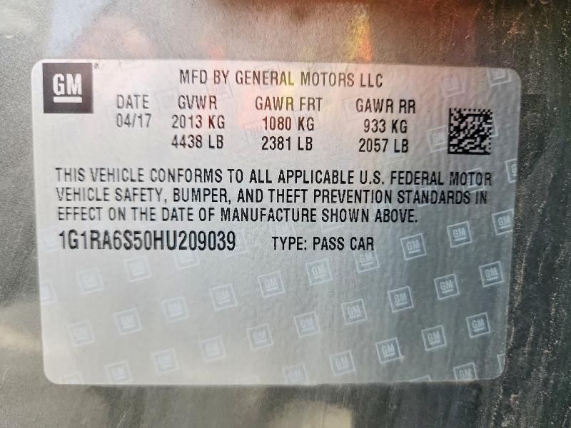 2017 Chevrolet Volt lt