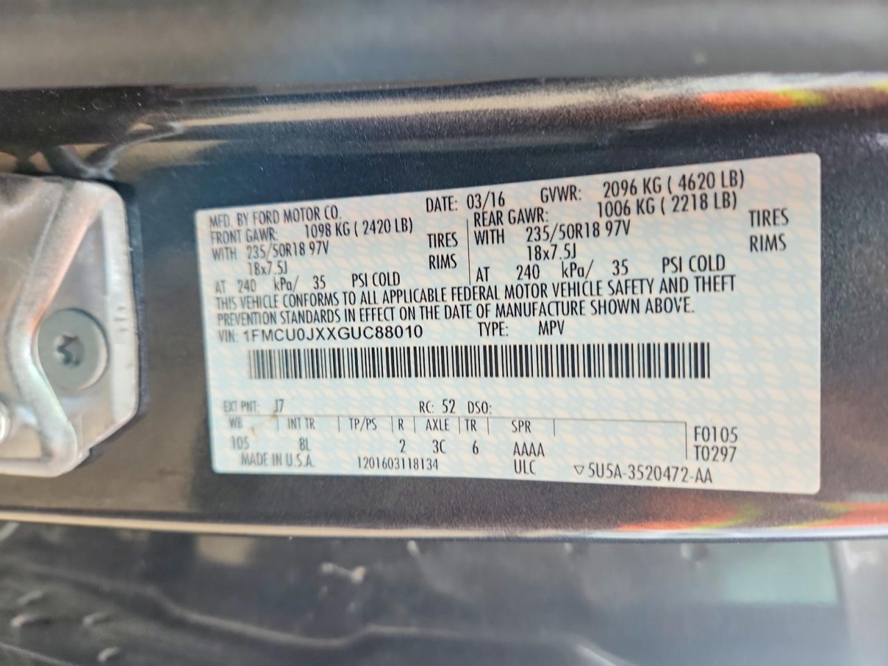 2016 Ford Escape Titanium