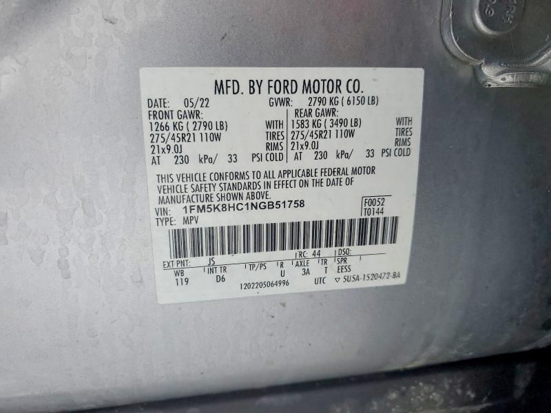 2022 Ford Explorer Platinum