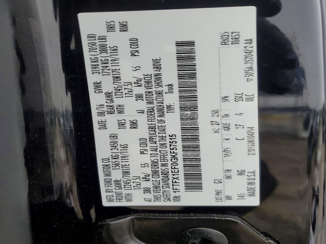 2016 Ford F150 Super Cab