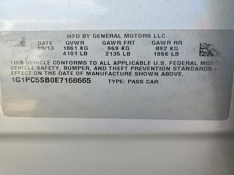 2014 Chevrolet Cruze lt