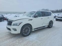Salvage cars for sale from Copart Davison, MI: 2017 Infinity Qx80 Base