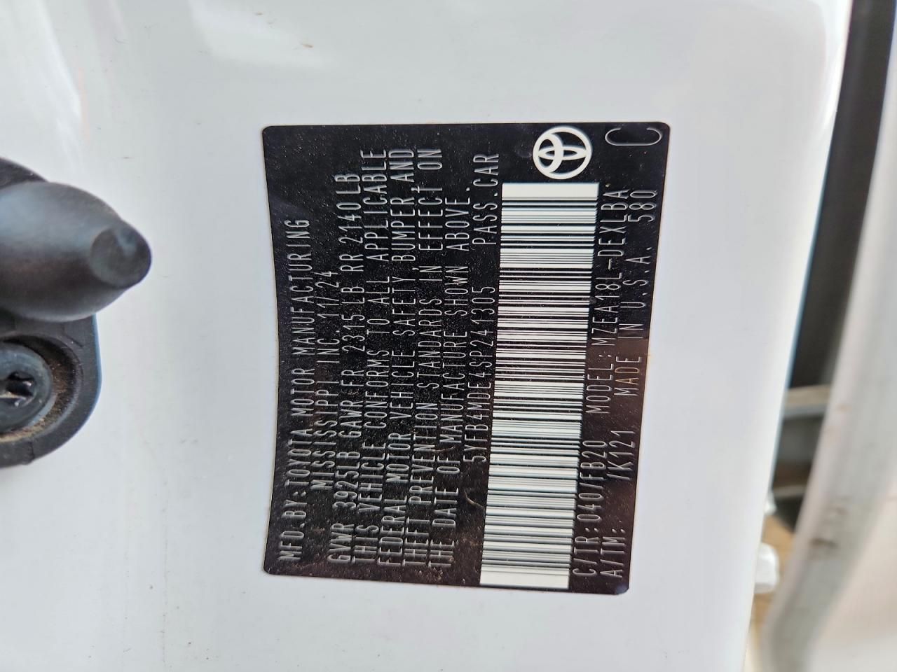 2025 Toyota Corolla le