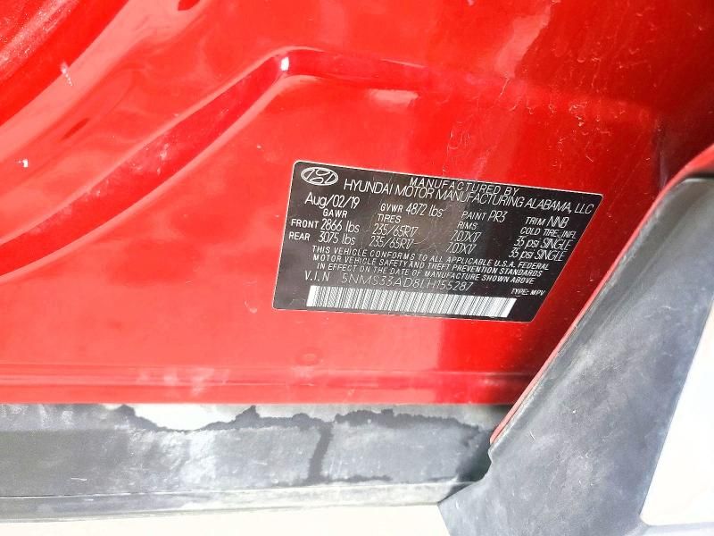 2020 Hyundai Santa fe sel