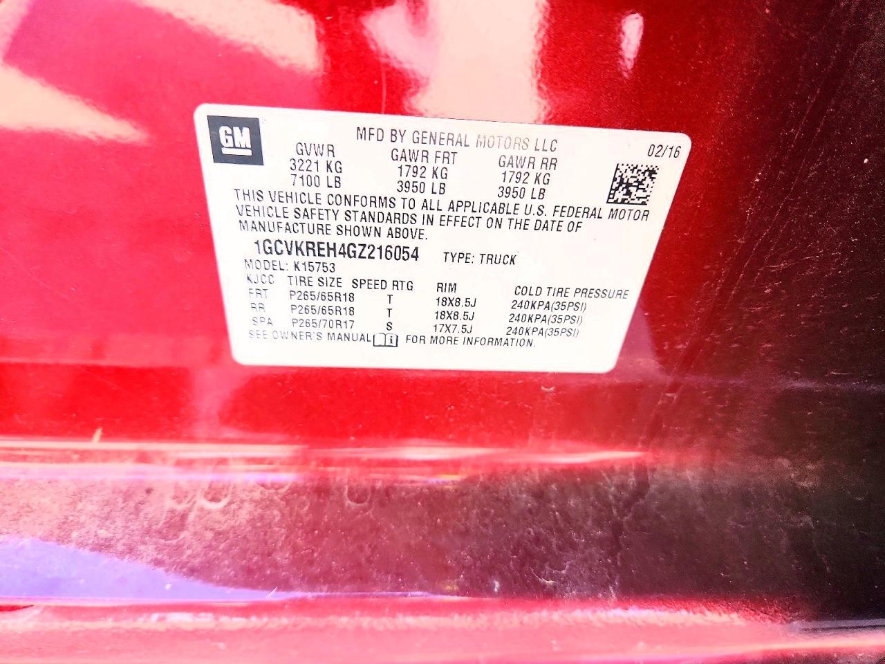 2016 Chevrolet Silverado K1500 LT