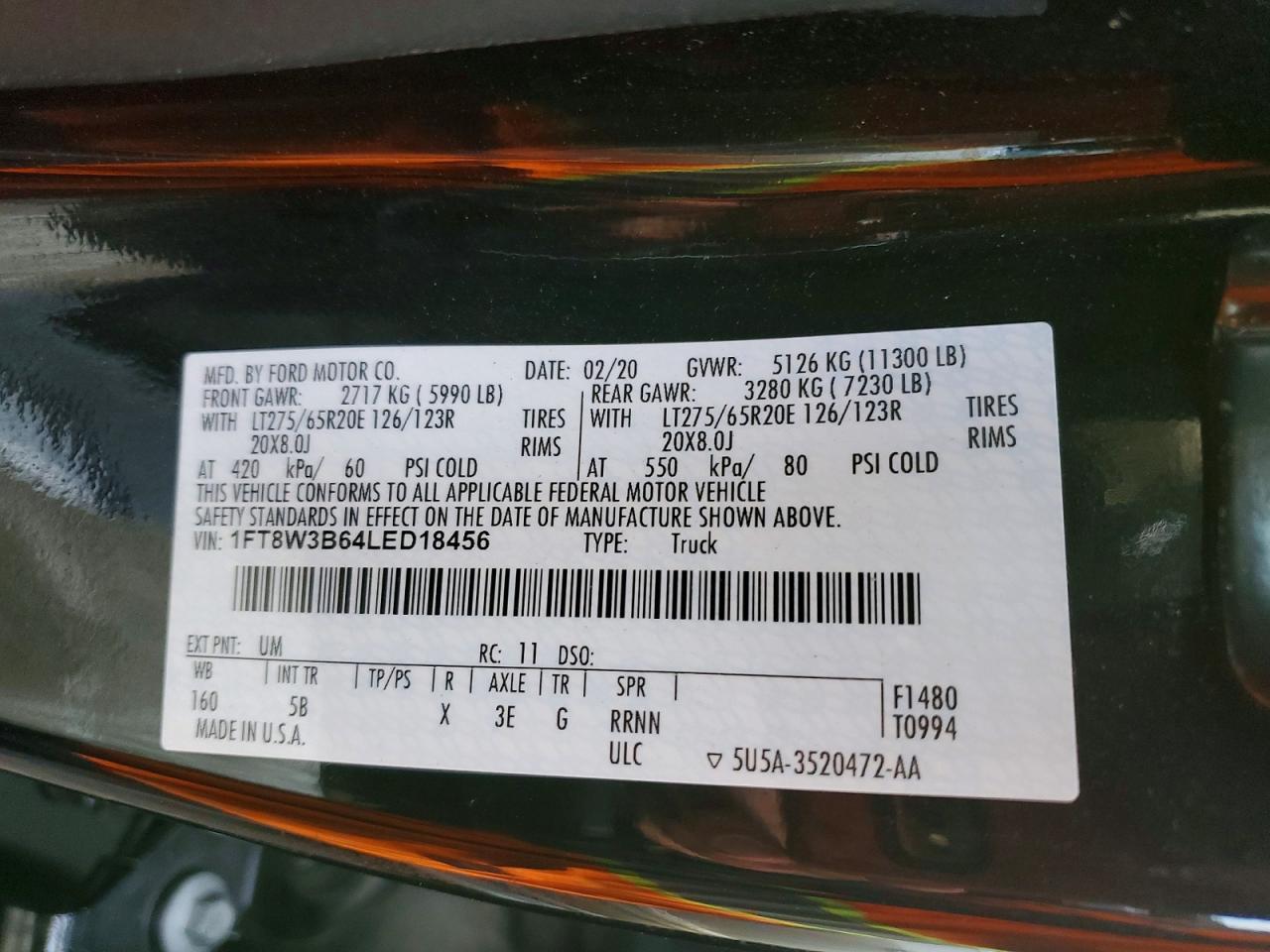 2020 Ford F350 Super Duty