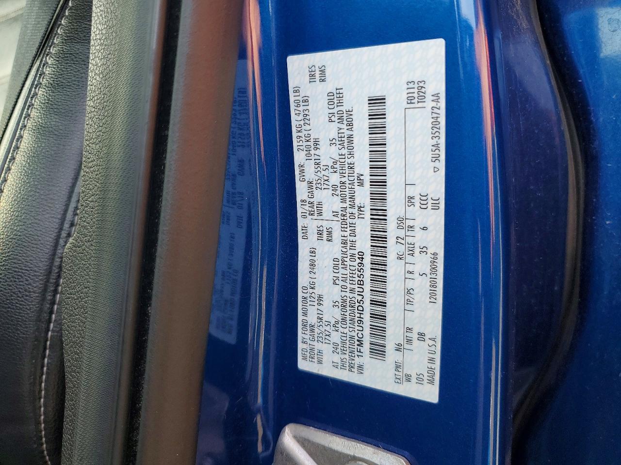 2018 Ford Escape sel