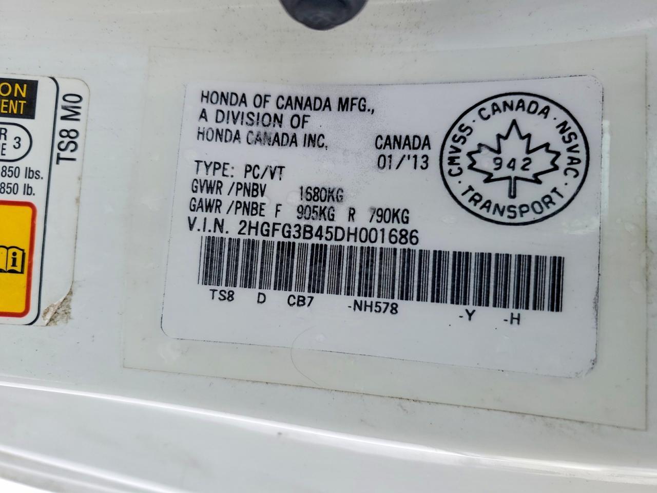 2013 Honda Civic lx