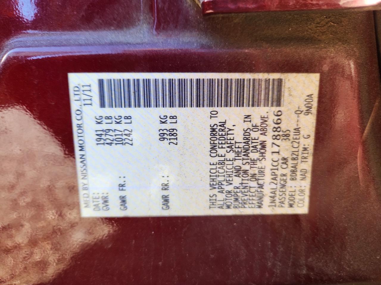 2012 Nissan Altima Base
