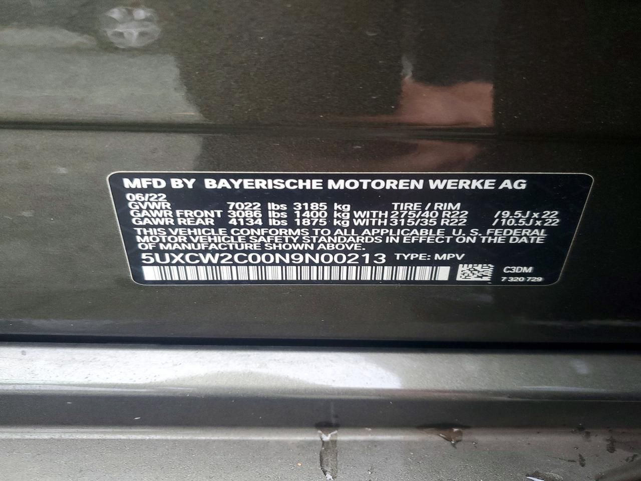 2022 BMW X7 Xdrive40i