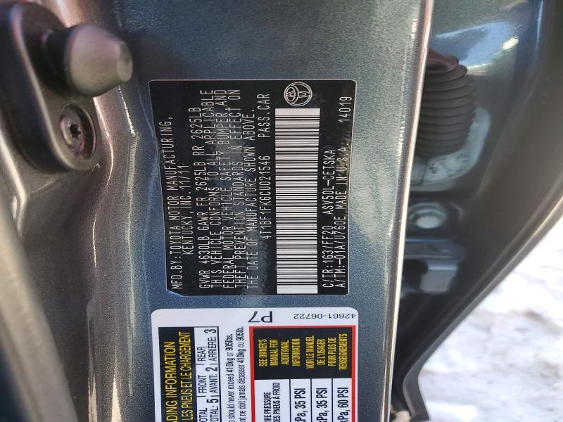 2012 Toyota Camry Base